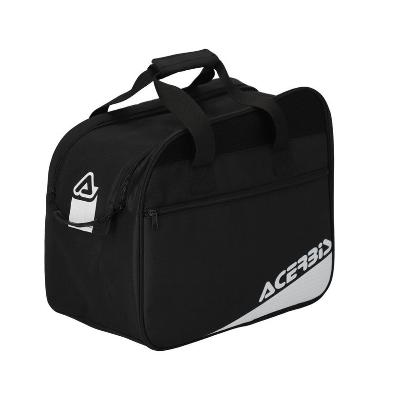 ACERBIS Helmet Bag 2.0 in black color, durable protective gear storage for motorcycle helmets