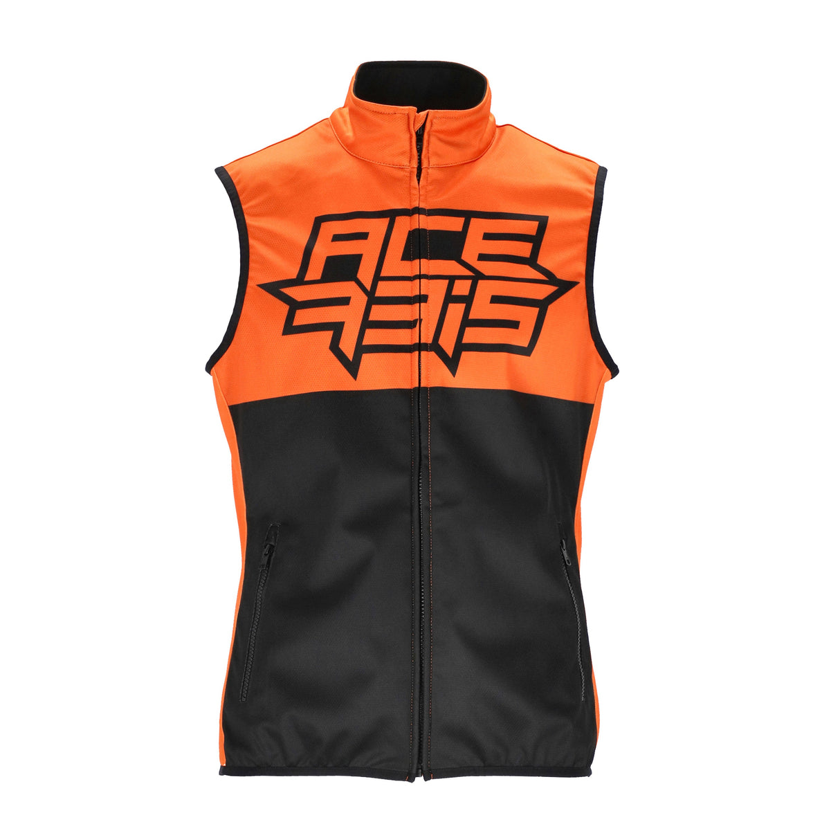 Acerbis Linear Softshell Vest Black/Orange - Medium