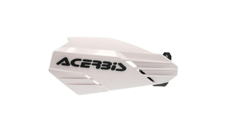 White and black Acerbis handguards for Fantic, GasGas, Honda, Husaberg, Husqvarna, Kawasaki, KTM, Sherco, Stark, Suzuki, TM, Yamaha 125-610 motorcycles, 1995-2024