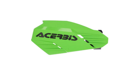 Green and black Acerbis handguards compatible with Fantic, GasGas, Honda, Husaberg, Husqvarna, Kawasaki, KTM, Sherco, Stark, Suzuki, TM, and Yamaha 125-610 motorcycles, model years 1995-2024.