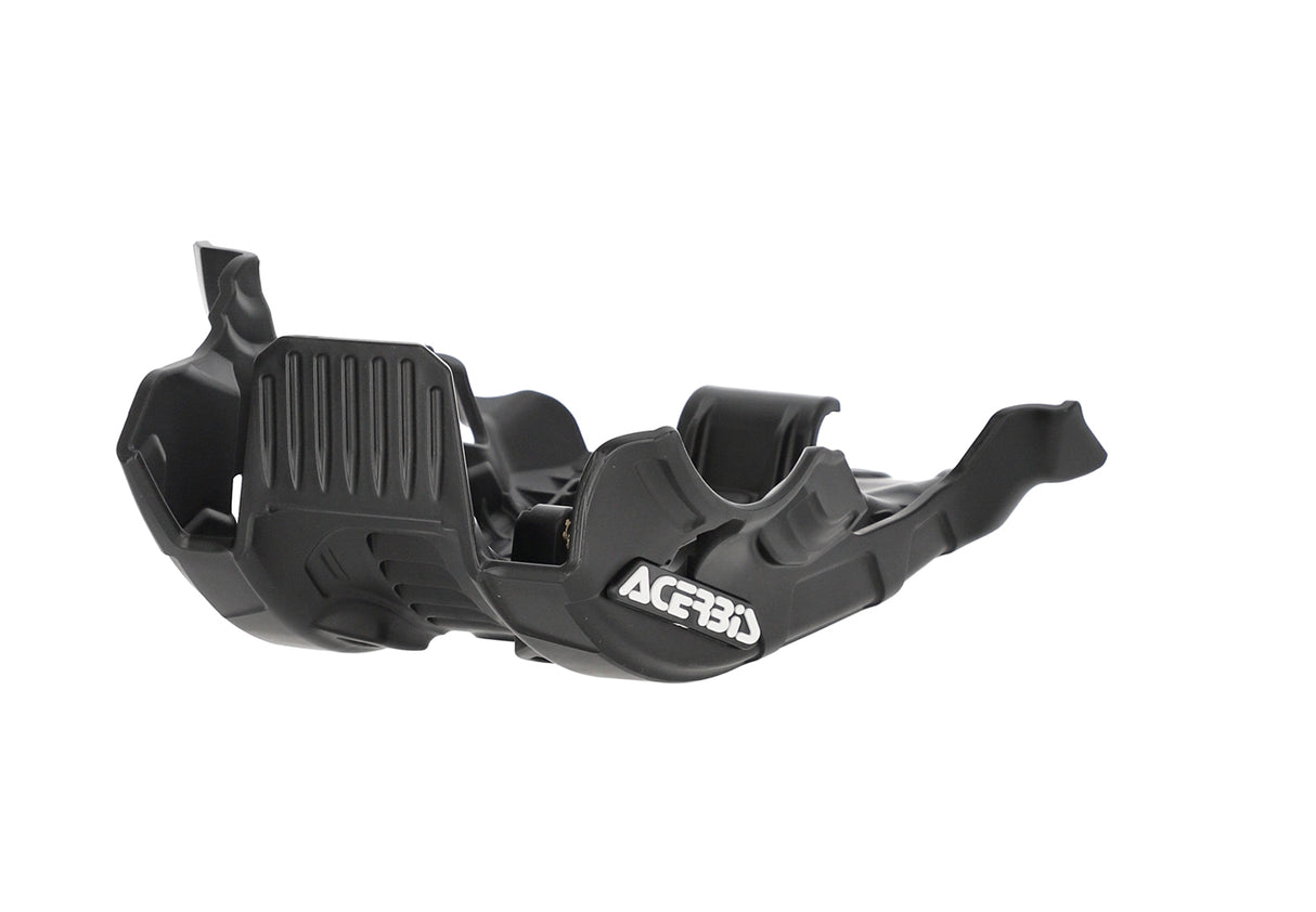 Black Acerbis skid plate for KTM, GasGas, and Husqvarna EC, EX, MC, TC, TE, TX, SX, XC 250-300 models 2023-2024