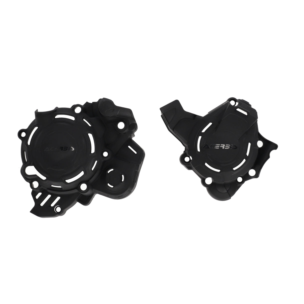 Black Acerbis X-Power crankcase and ignition/clutch covers for KTM and Husqvarna TC, TE, EXC, SX, XC, XC-W 125-150 2023-2024