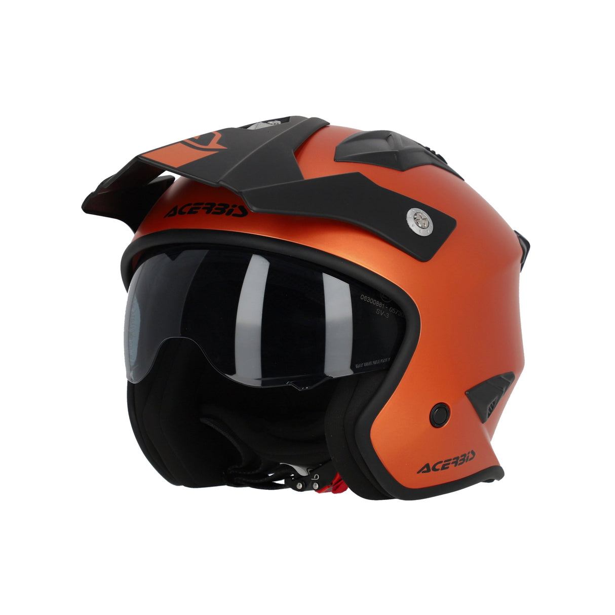 Acerbis Jet Aria Metallic Helmet Orange