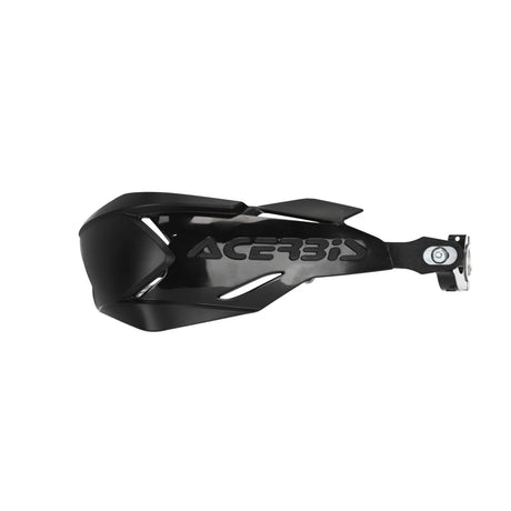 Black Acerbis X-Factory handguards for Beta, Ducati, Fantic, GasGas, Honda, Husqvarna, Kawasaki, KTM, Sherco, Suzuki, TM, Yamaha 125-610 motorcycles (1990-2024)