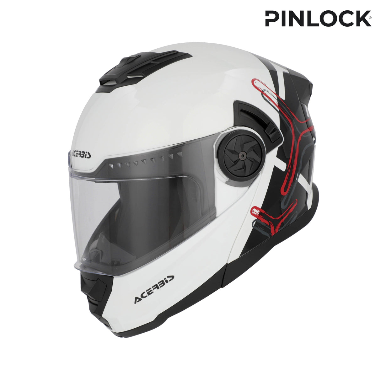 Acerbis Rider Graphic Helmet White/Black