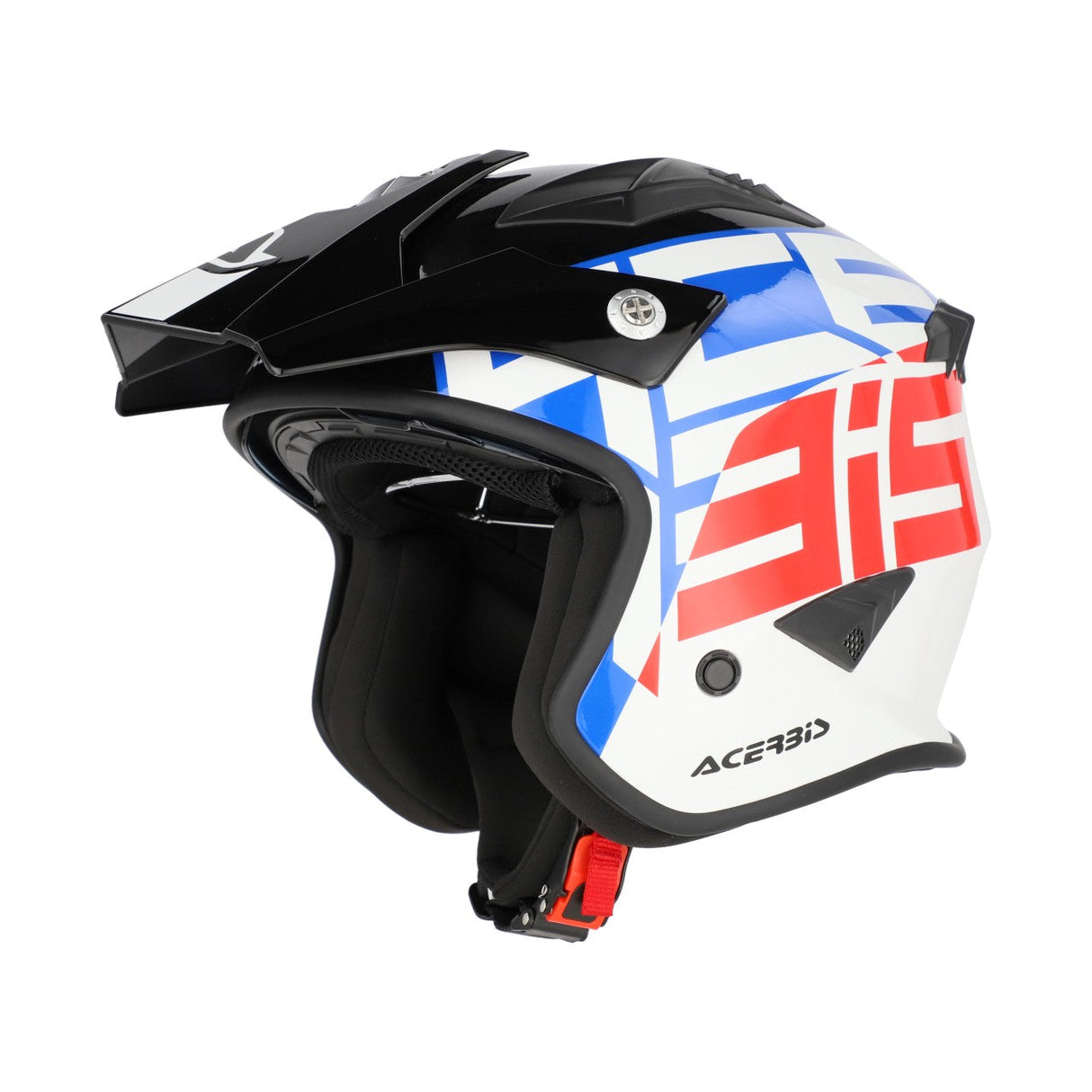 Acerbis Jet Aria Graphic Helmet White/Blue/Red