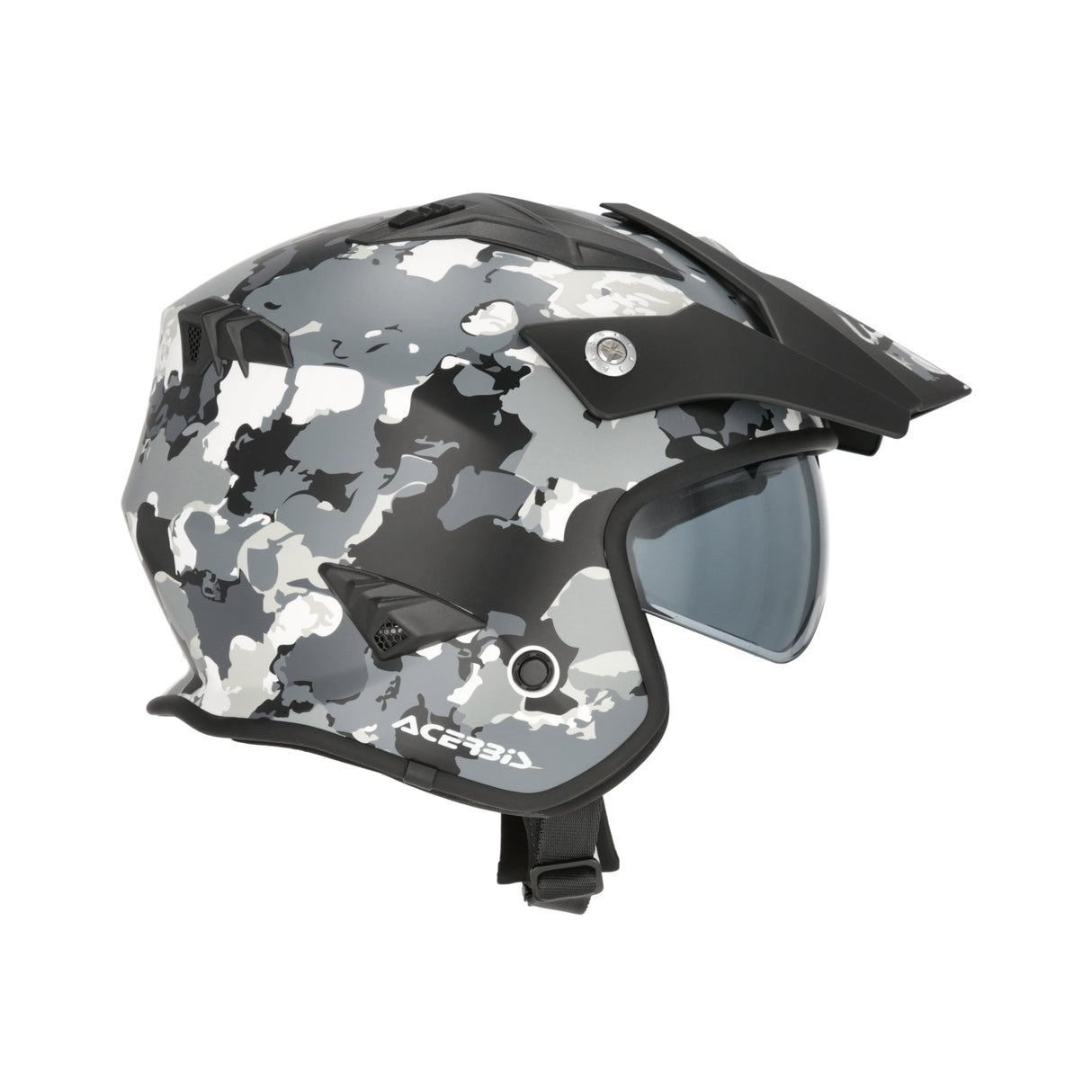 Acerbis Jet Aria Graphic Helmet Grey/Black
