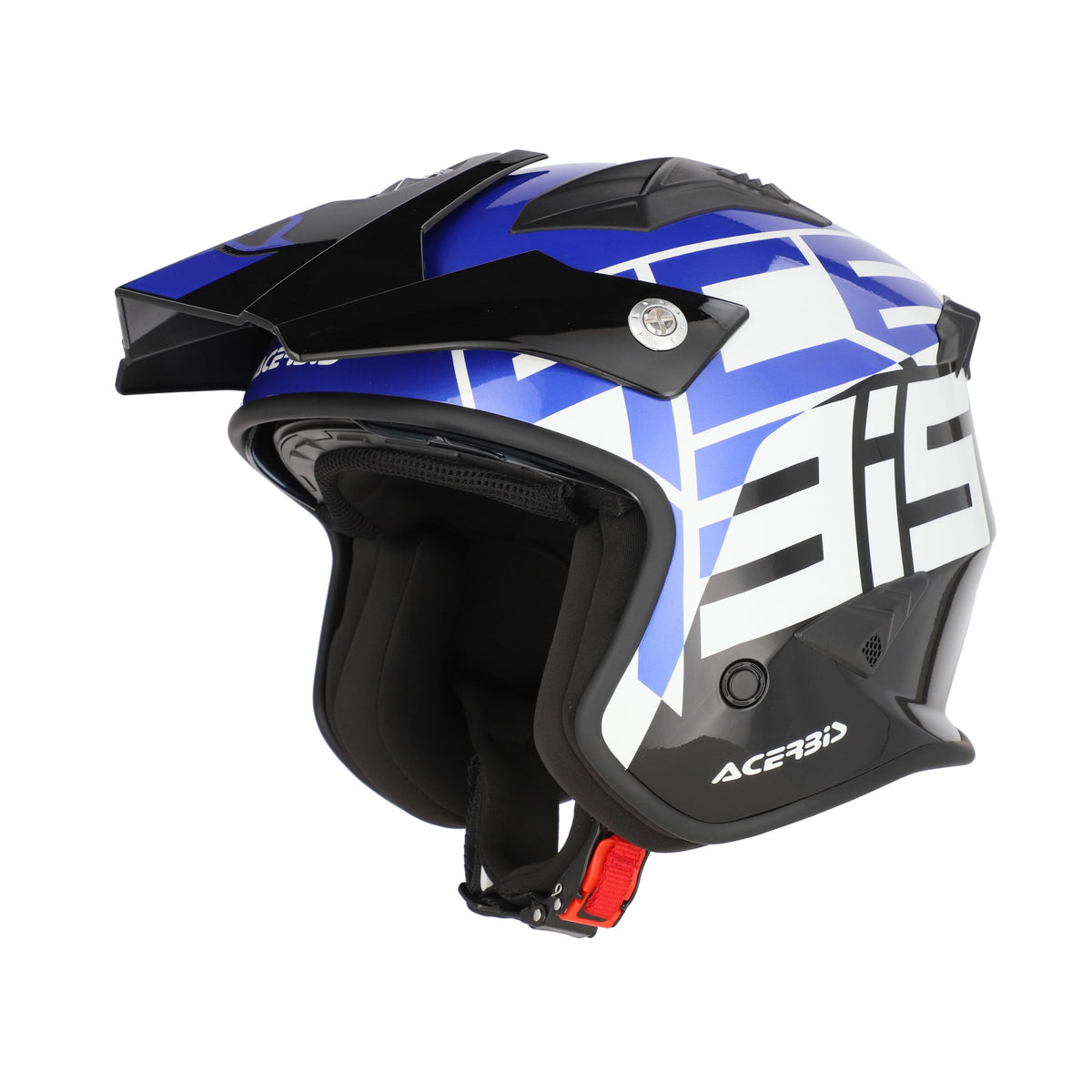 Acerbis Jet Aria Graphic Helmet Black/Blue