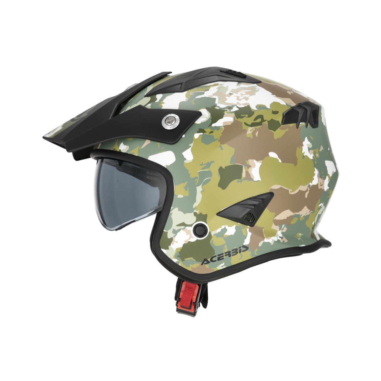 Acerbis Jet Aria Graphic Helmet Green/Brown