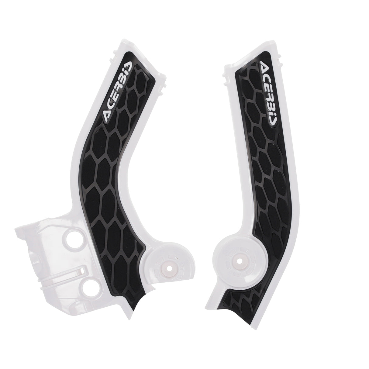 Acerbis X-Grip white and black frame guard for Kove Rally/Rally Pro 450 2023-2024