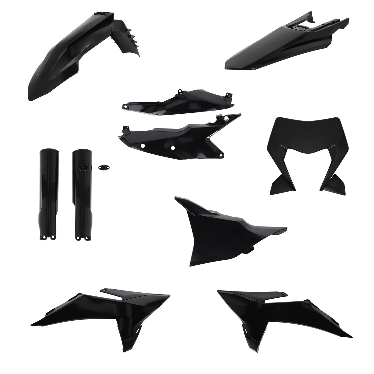 Acerbis Full Plastic Kit KTM EXC-F 2026 Onwards Black