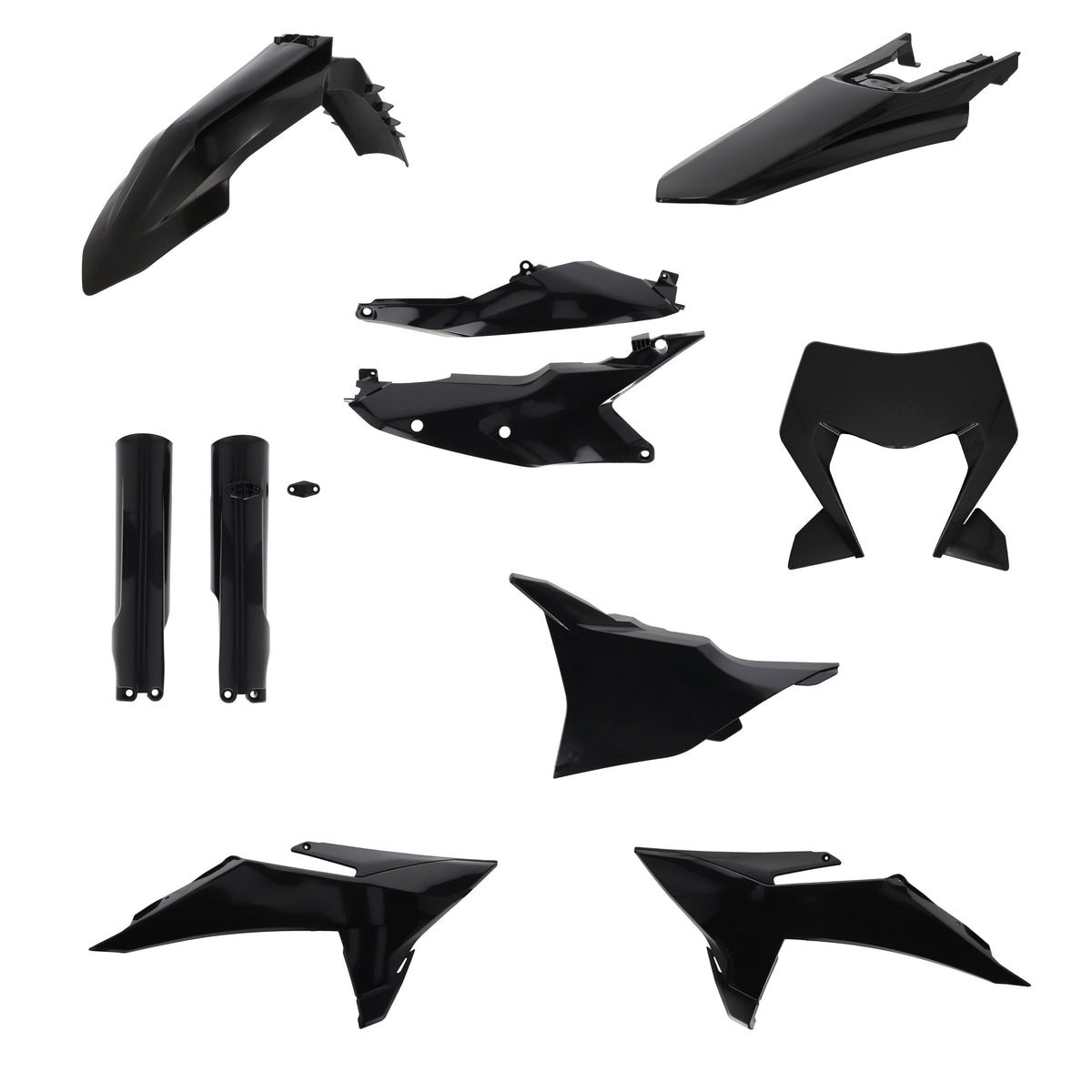 Acerbis Full Plastic Kit KTM EXC-F 2026 Onwards Black