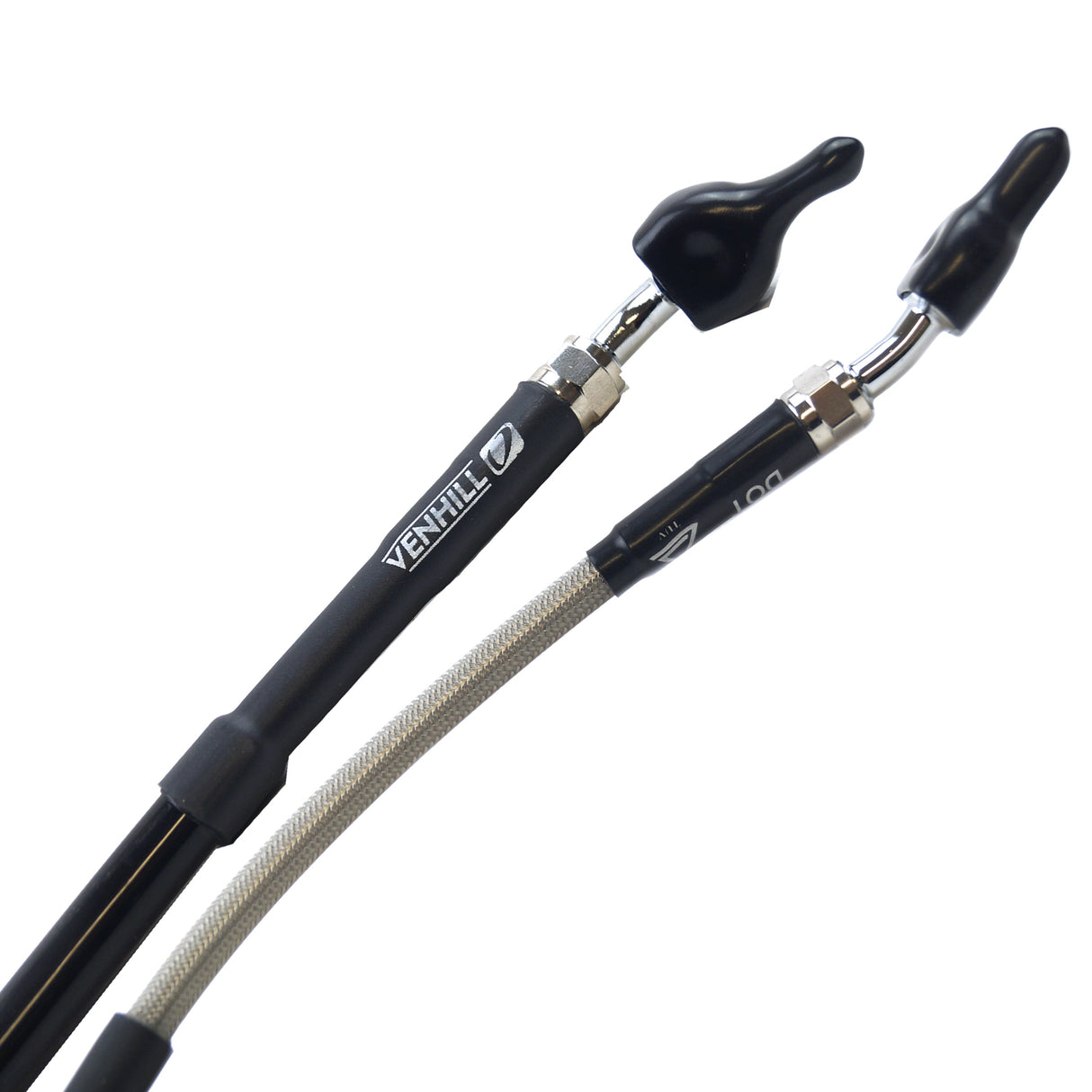 Venhill KTM 1994-1997 SX HOSE REAR BRAKE SILVER / BLK, EXC/SX 250/360 94-97 K01-2-005/P