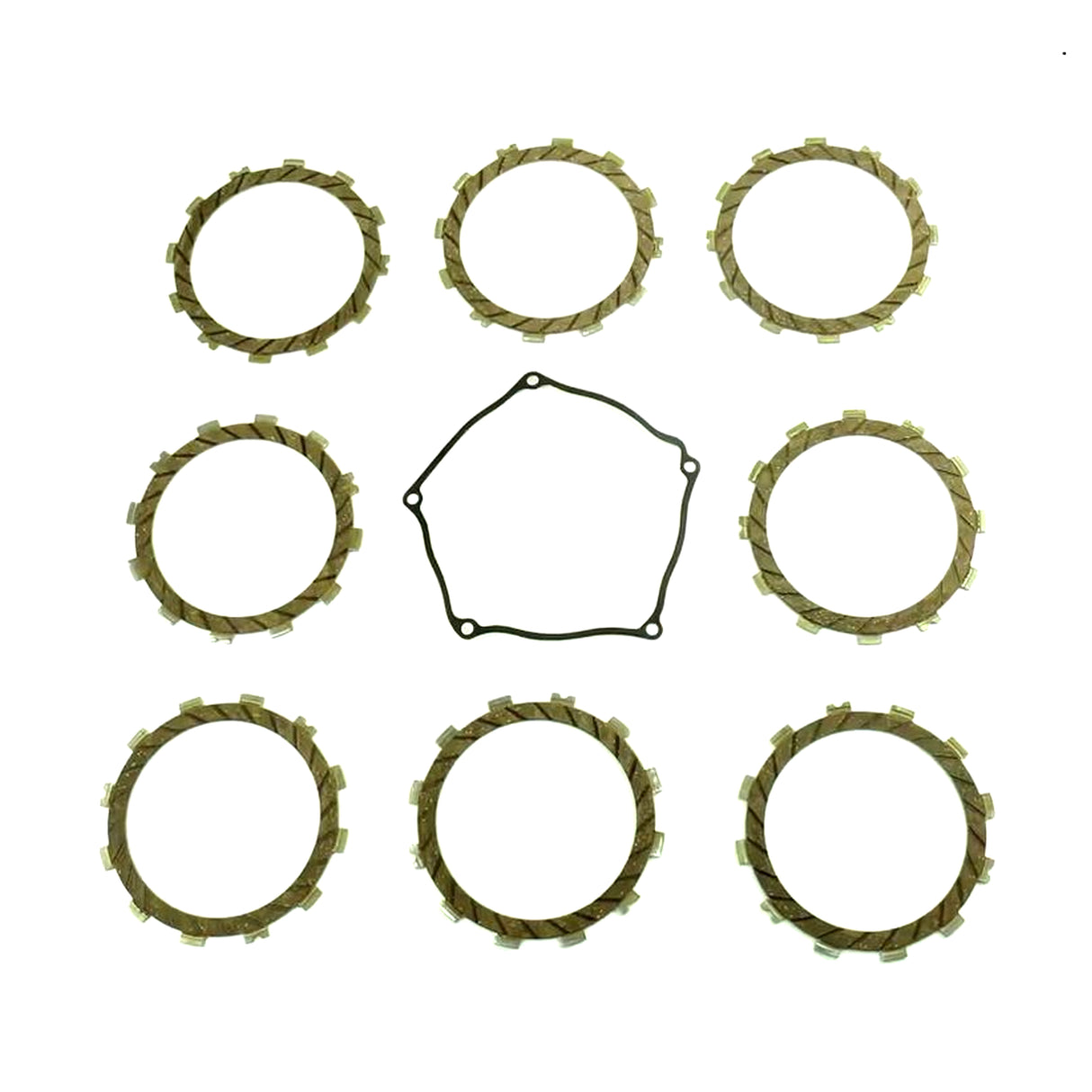 CLUTCH FRICTION PLATE SET KAWA KX250F 04-08, ATHENA P40230079, WITH GASKET