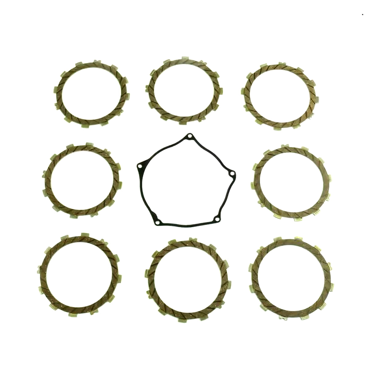 CLUTCH FRICTION PLATE SET KAWA KX250F 09-16, ATHENA P40230080, WITH GASKET