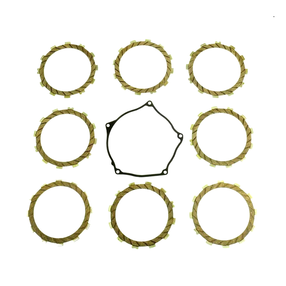 CLUTCH FRICTION PLATE SET KAWA KX250F 17-20, ATHENA P40230081, WITH GASKET