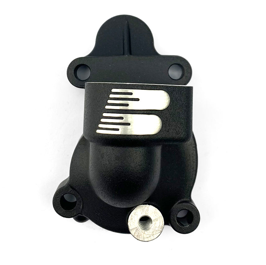 BOYESEN WATER PUMP COVER BLACK 2024-2025 KAWASAKI KX450, BOYESEN WPK18DB SUPERCOOLER