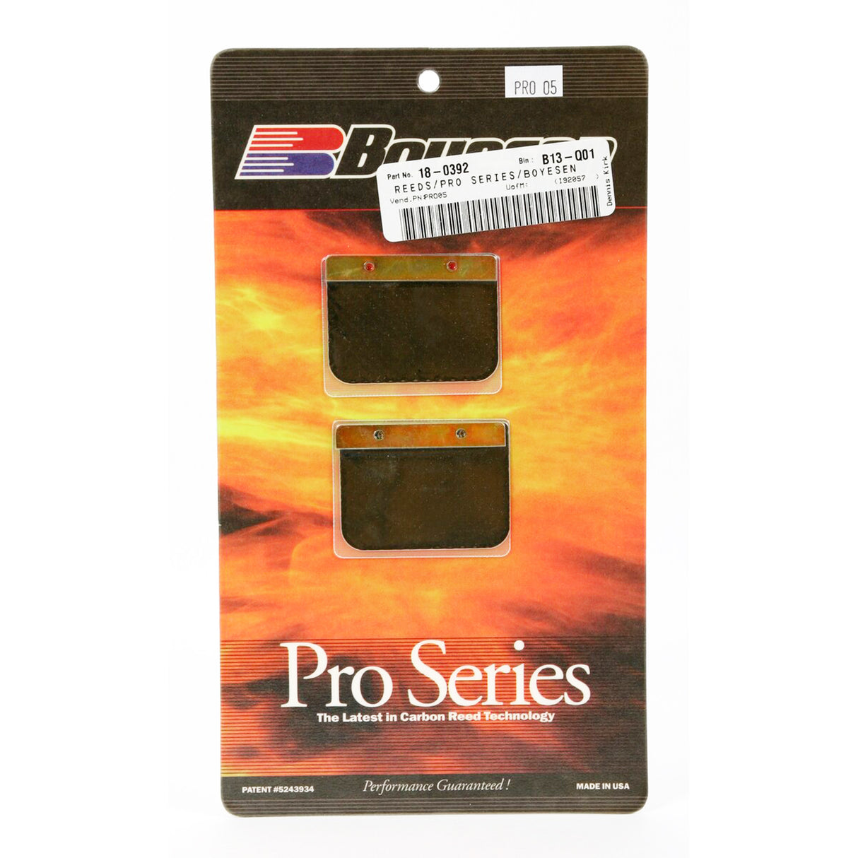 BOYESEN PRO-05 REEDS RM125 90-98, Boyesen Pro Series Reeds - PRO