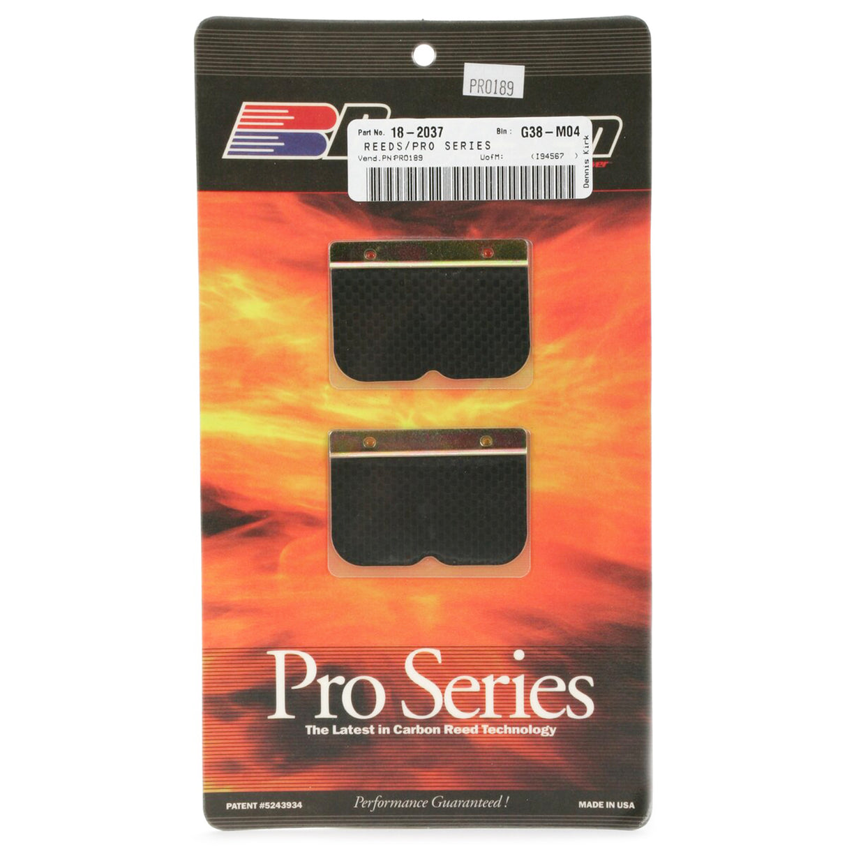 BOYESEN PRO-189 BOYESEN REEDS, Boyesen Pro Series Reeds - PRO, PRO-189