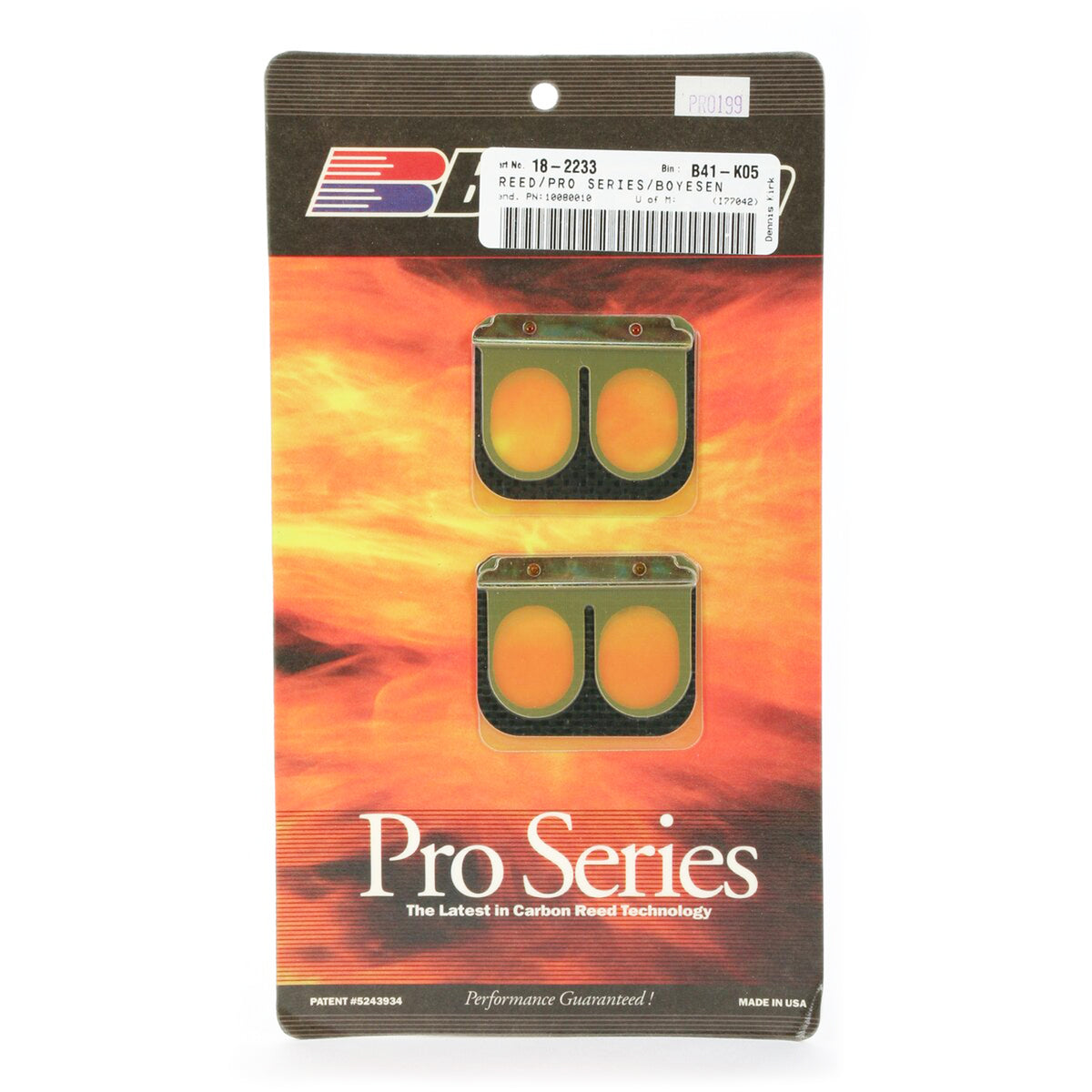 BOYESEN PRO-199 BOYESEN REEDS, Boyesen Pro Series Reeds - PRO, PRO-199