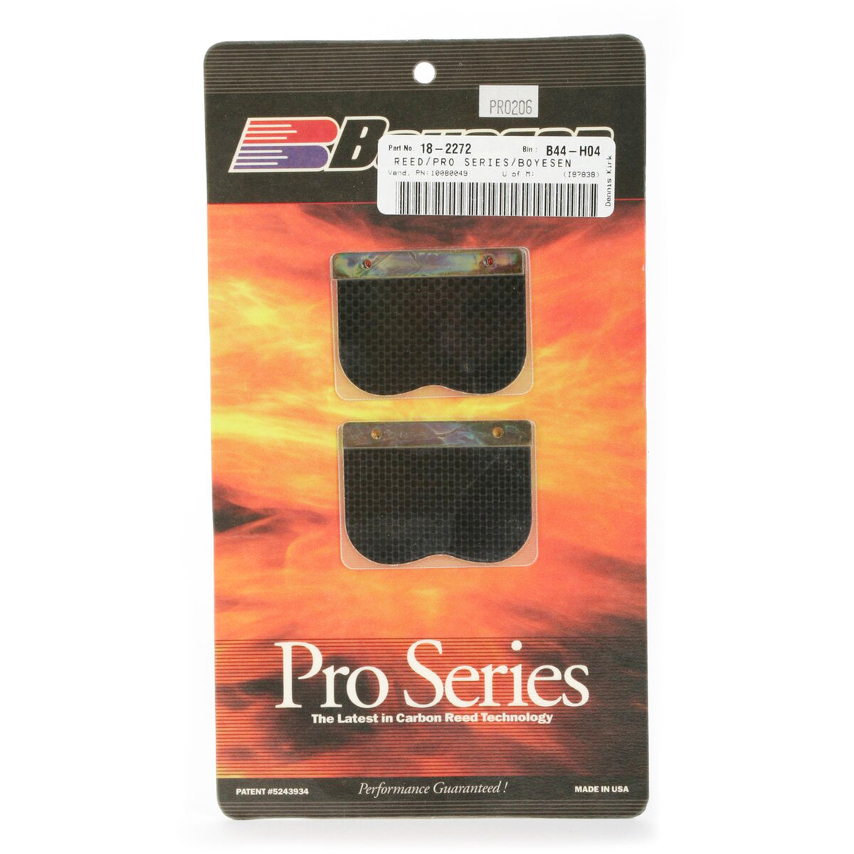 BOYESEN PRO-206 BOYESEN REEDS, Boyesen Pro Series Reeds - PRO, PRO-206