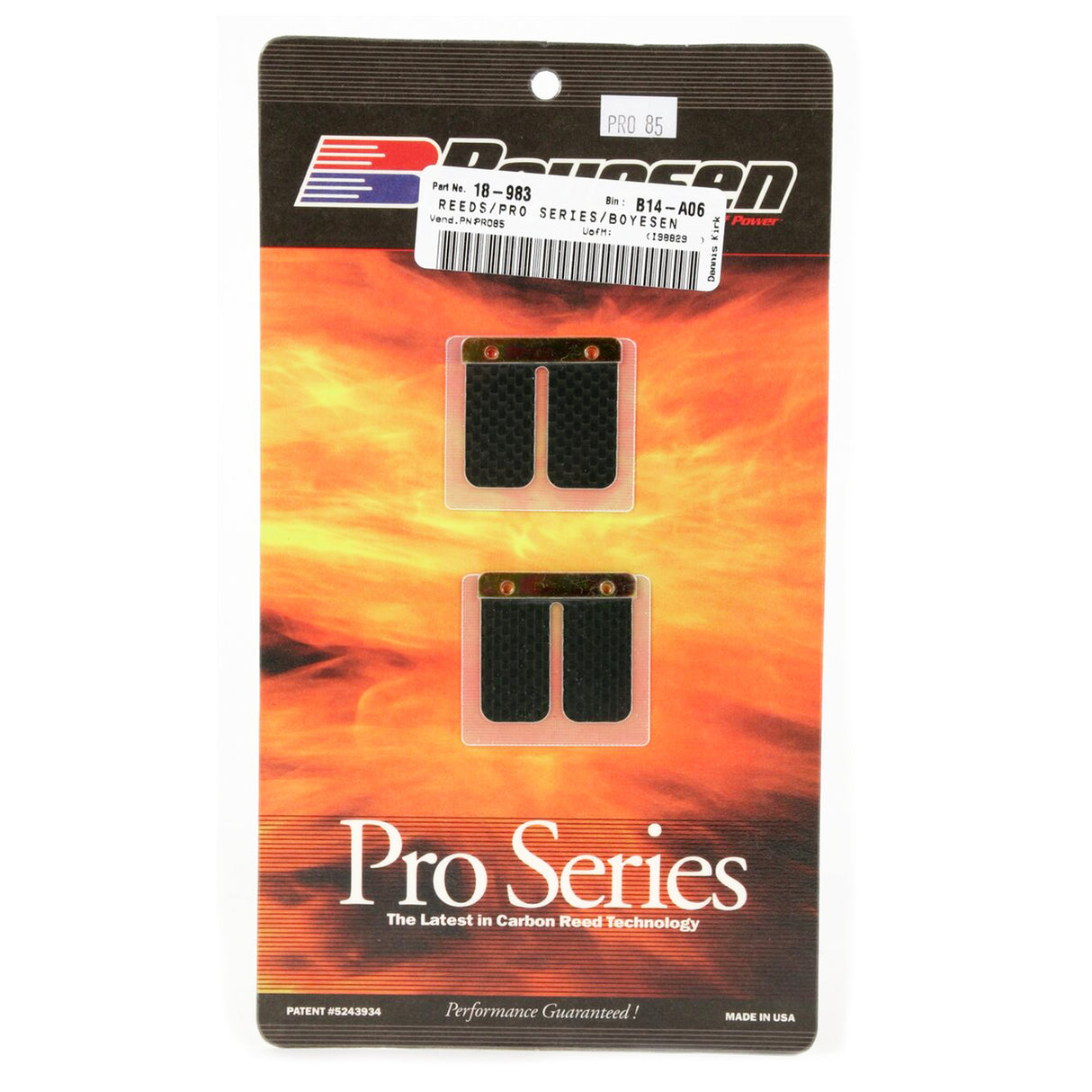 BOYESEN PRO-85 REEDS YSF200 BLASTER, Boyesen Pro Series Reeds -, PRO85