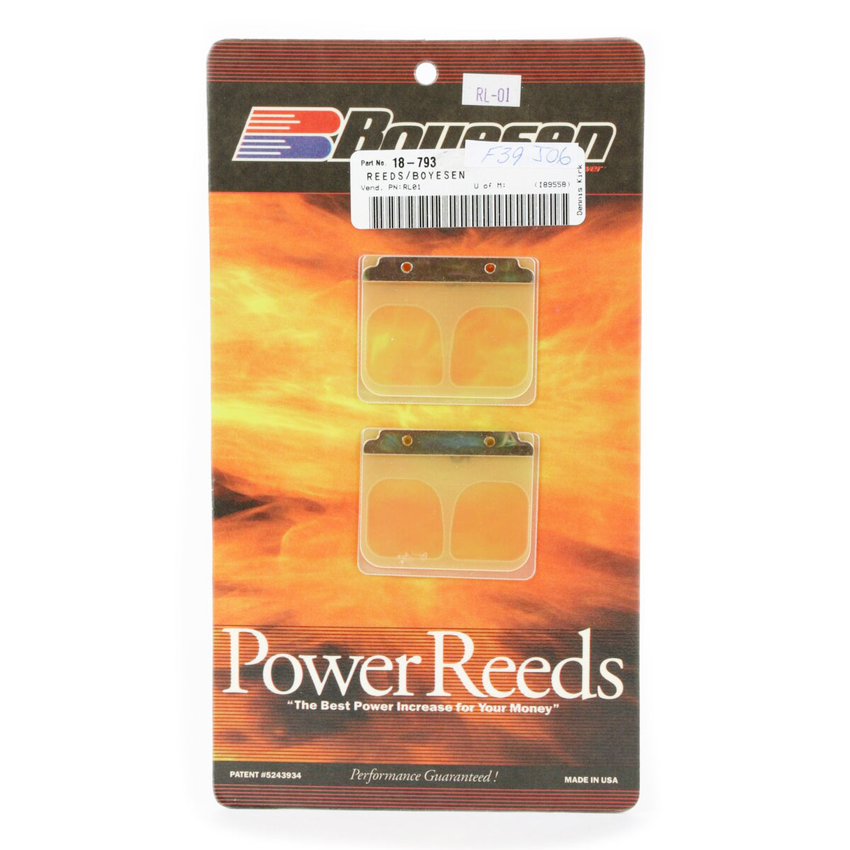 BOYESEN RAD VALVE BLOCK REED RL-01, BOYESEN RL01
