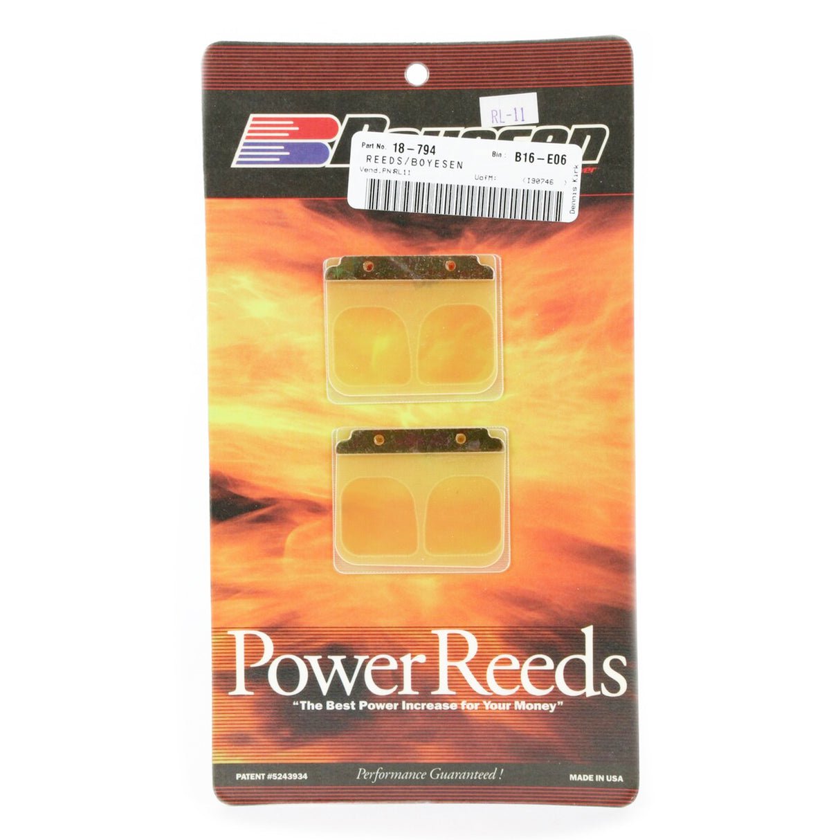BOYESEN RAD VALVE BLOCK REED RL-11, BOYESEN RL11