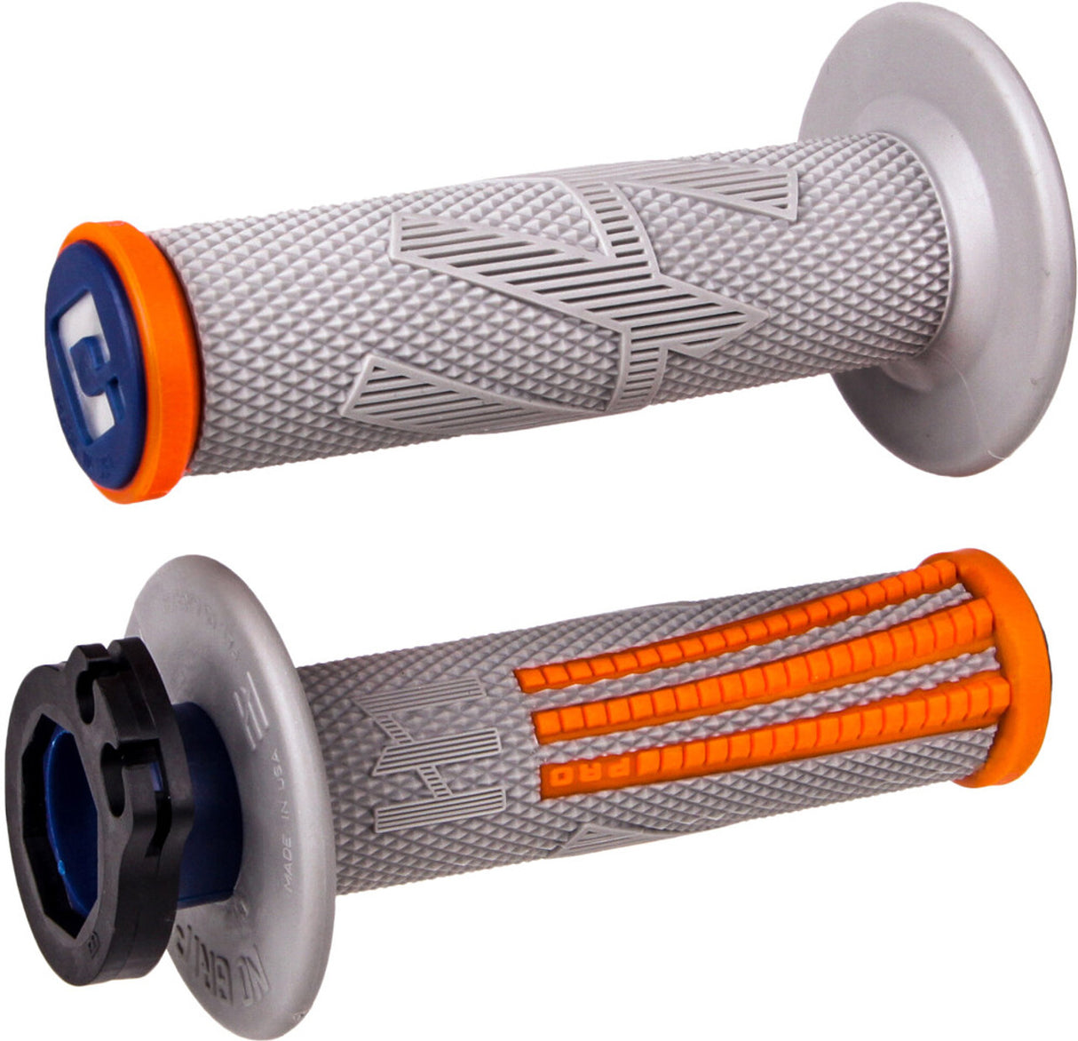 ODI EMIG2 PRO Lock On V2 Grip Grey/Orange