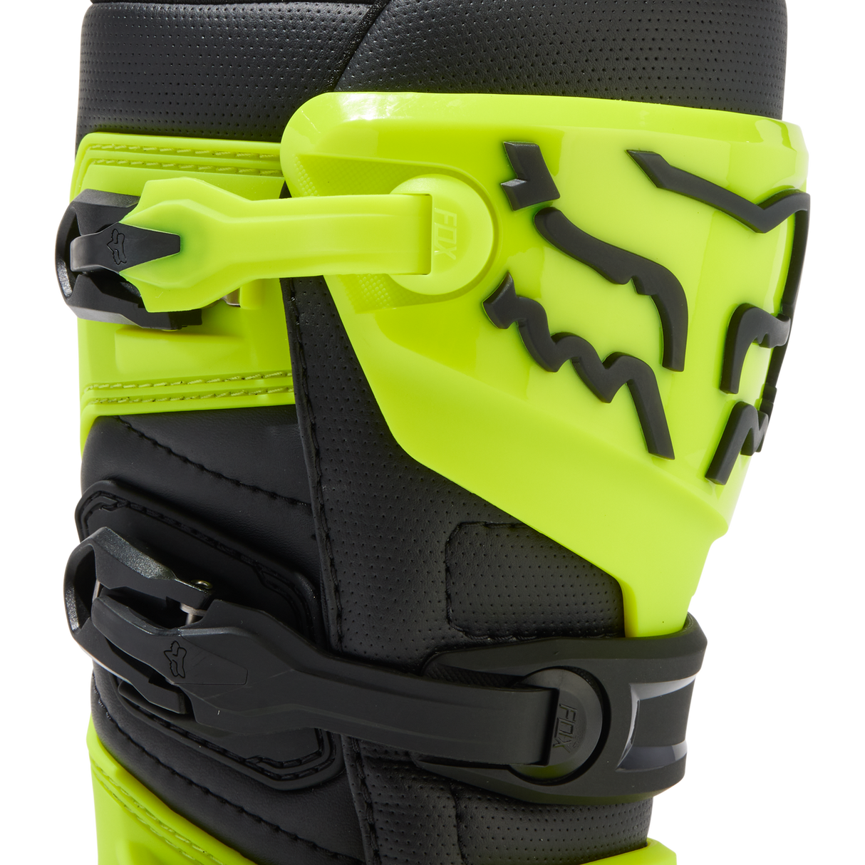 Fox Youth Comp Boots Fluorescent Yellow