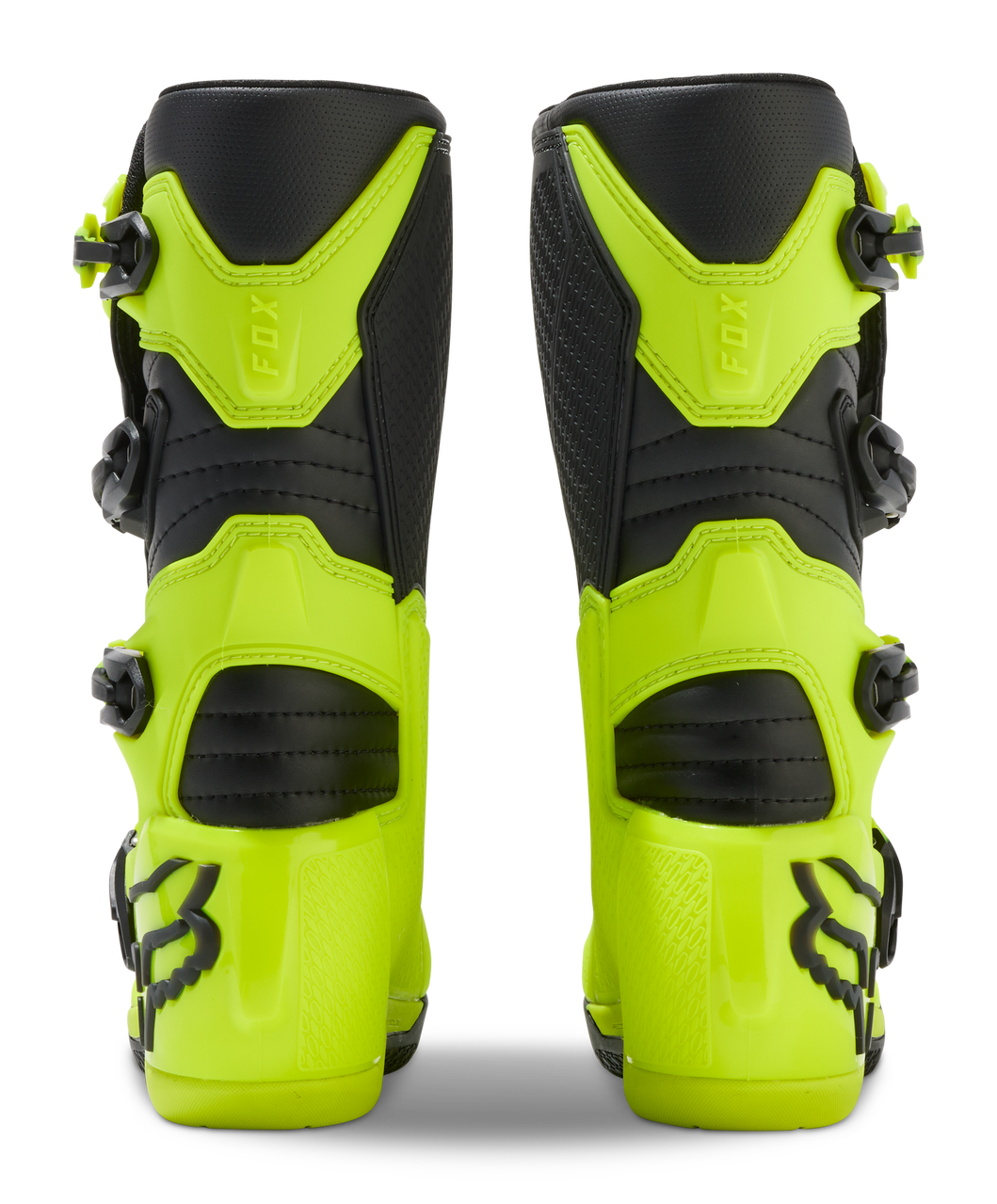 Fox Youth Comp Boots Fluorescent Yellow