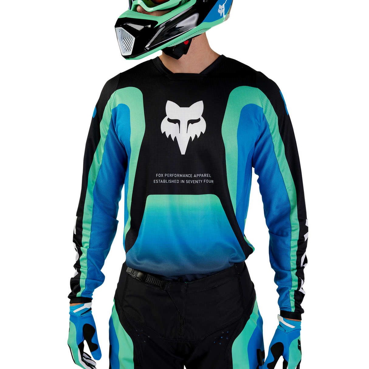 Fox 180 Ballast Jersey Black/Blue