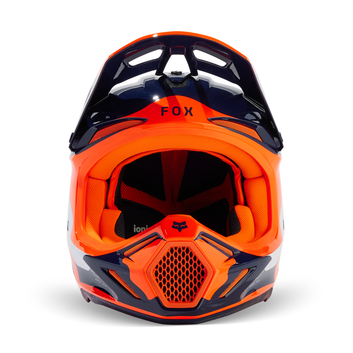 Fox V3 Revise Helmet Navy/Orange