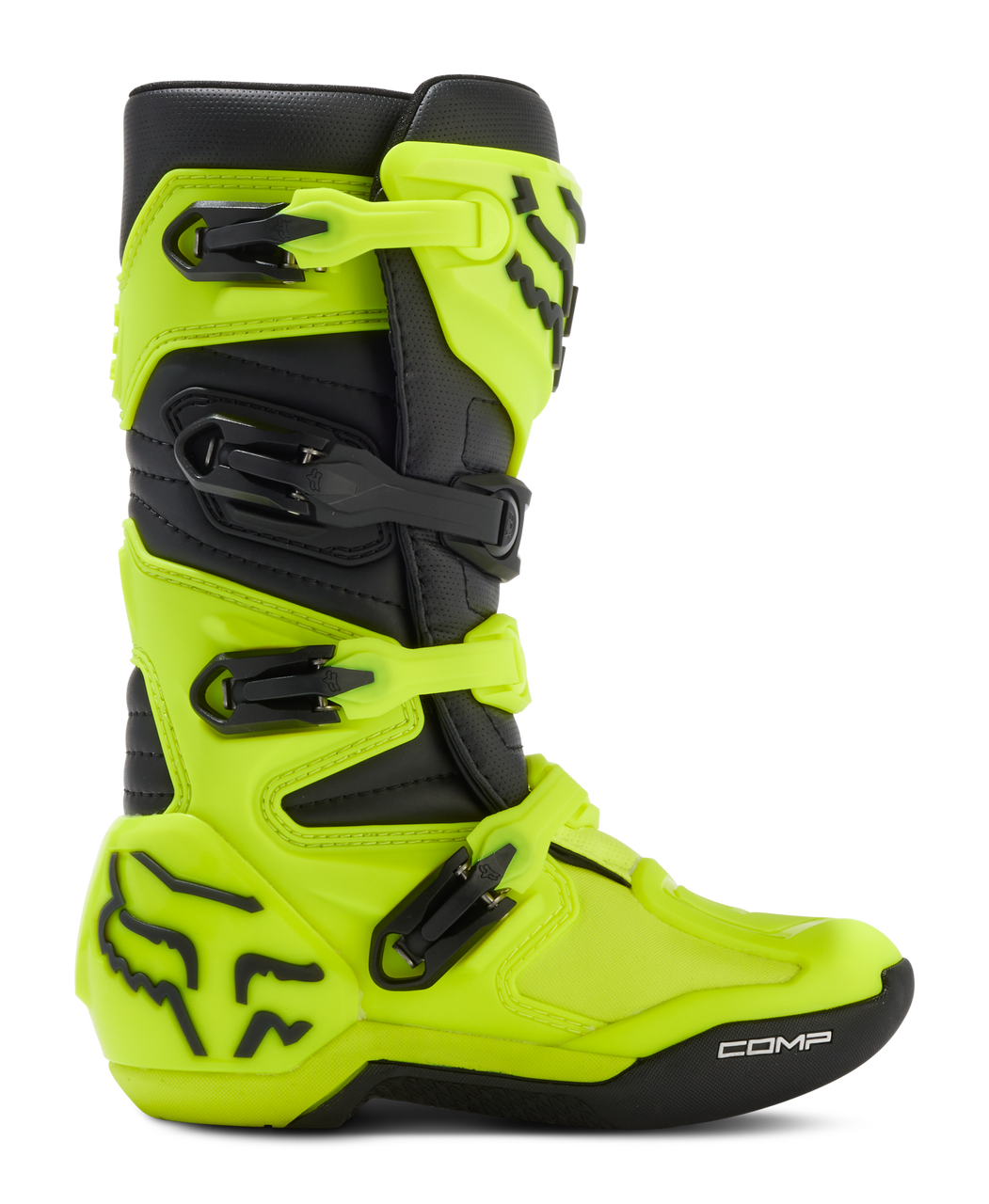 Fox Youth Comp Boots Fluorescent Yellow