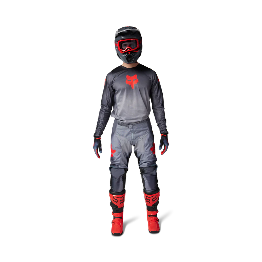 FOX 180 INTERFERE GREY/RED KIT COMBO