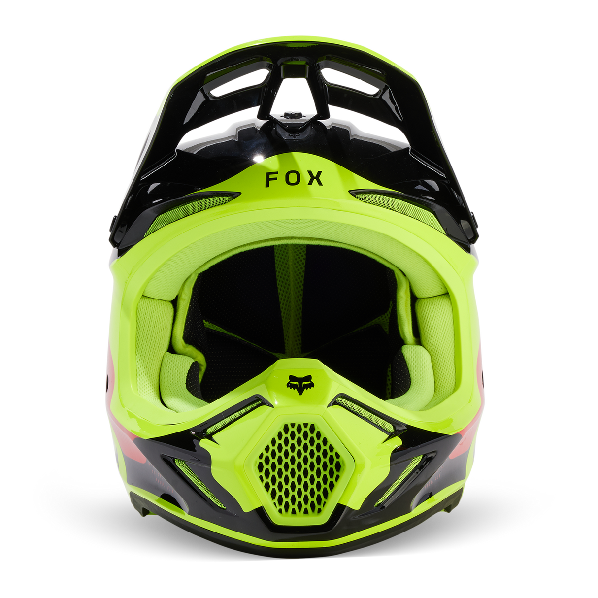 Fox V3 Revise Helmet Red/Yellow
