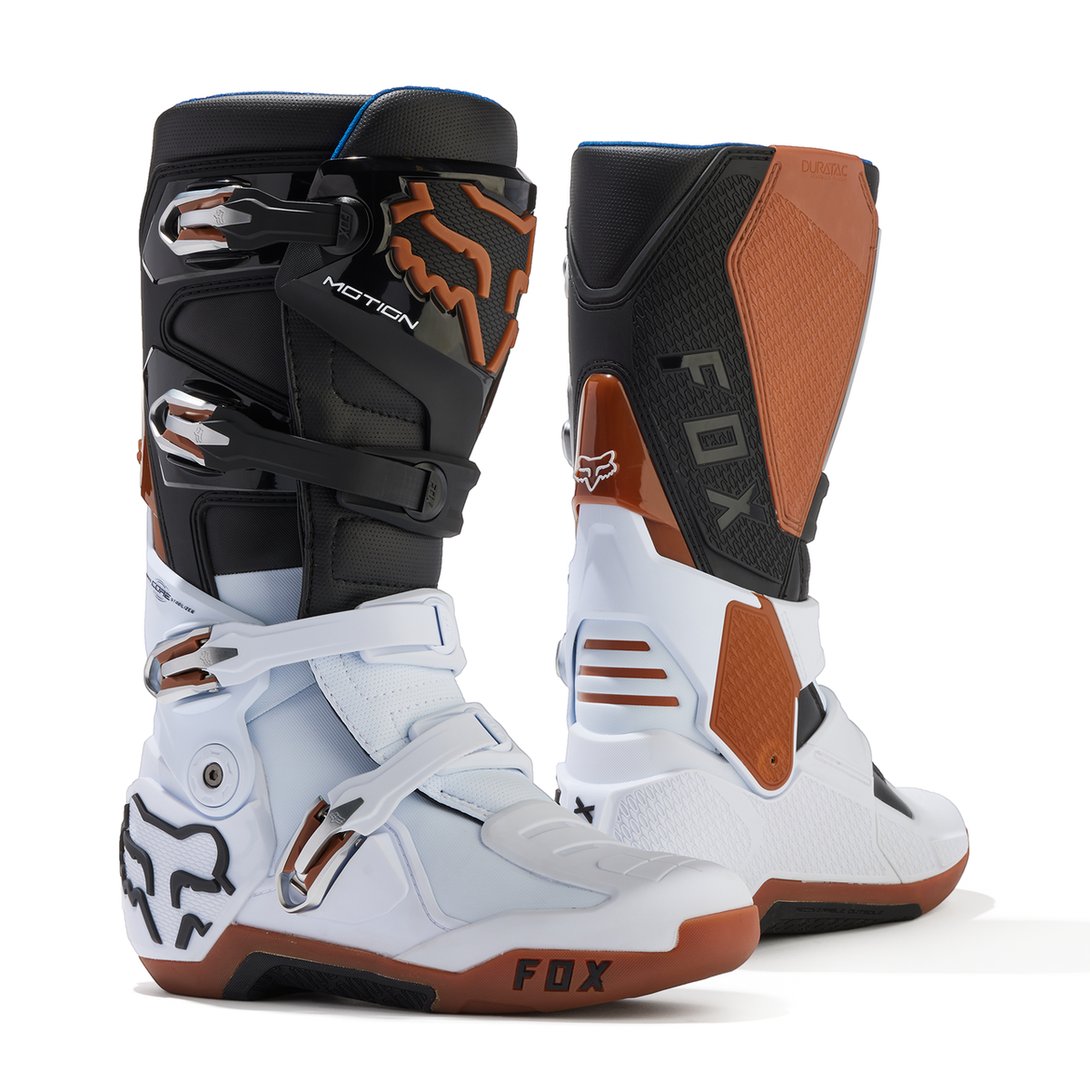 Fox Motion Boots Black/White/Gum – Dirt Store
