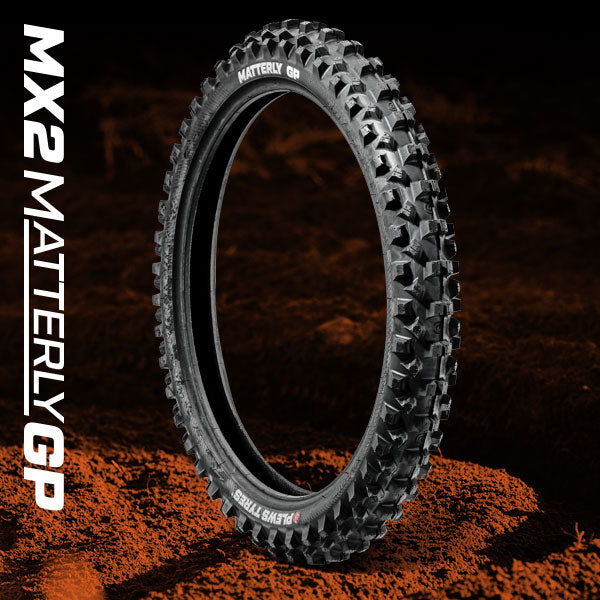 Plews Tyres MX 2 MATTERLY GP Medium Front - 90 / 90 - 14 (65cc FAT TYRE)