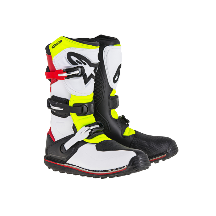 Alpinestars Tech T - White Red Yellow Fluo Black
