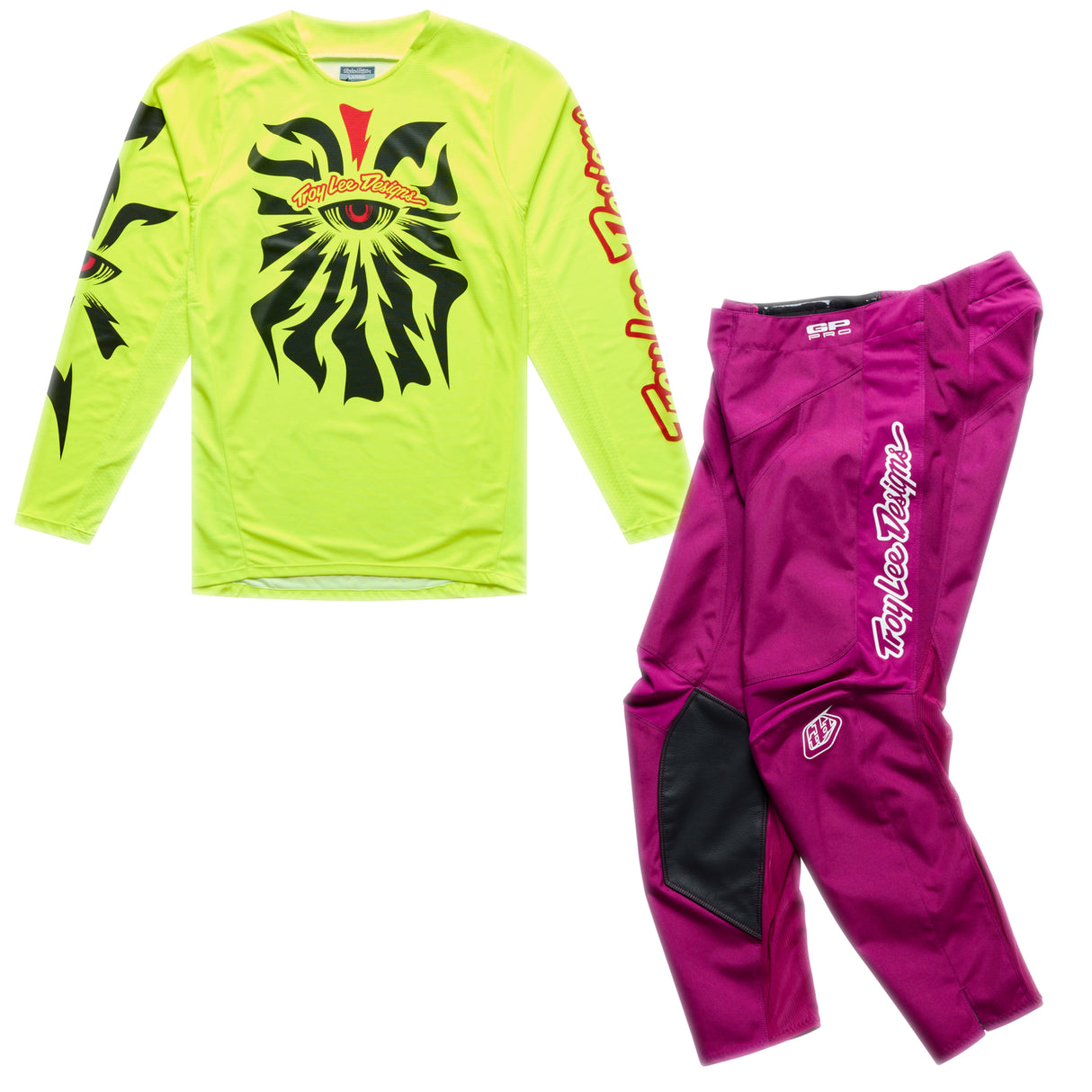 Troy Lee Designs GP Pro Kit Combo - Cyclops Flo / Fucshia