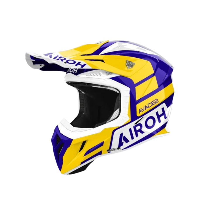 Airoh Aviator Ace 2 Sake Yellow Gloss MX Adult Helmet