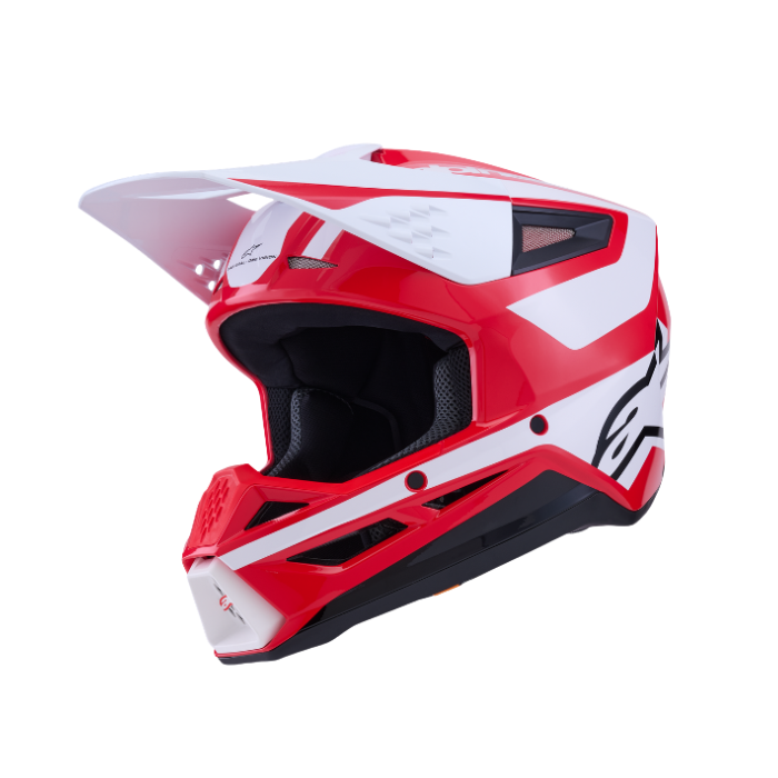 SM3 HEAT HELMET ECE06 - RED/WHITE/BLACK