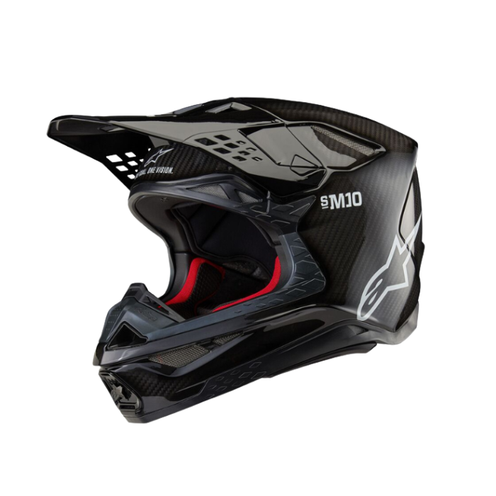 HELMET SM10 SOLID BLACK CARBON