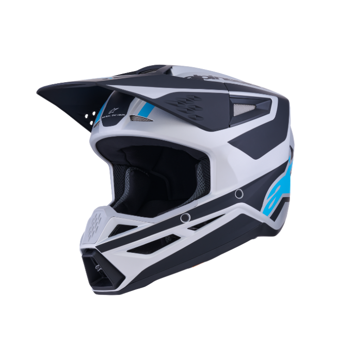 SM3 HEAT HELMET ECE06 - SILVER/BLUE/BLACK