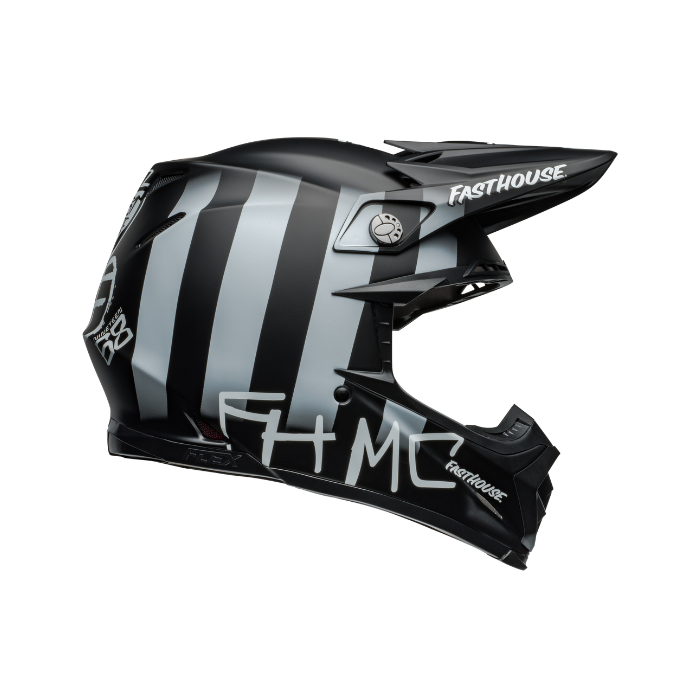 Bell MX 2025 Moto-9S Flex Adult Helmet (Fasthouse MC Black/Yellow)
