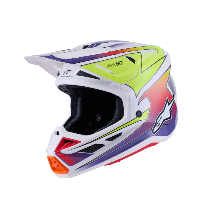SM7 FUSE HELMET ECE06 - WH/YELLOW FLUO/PURPLE
