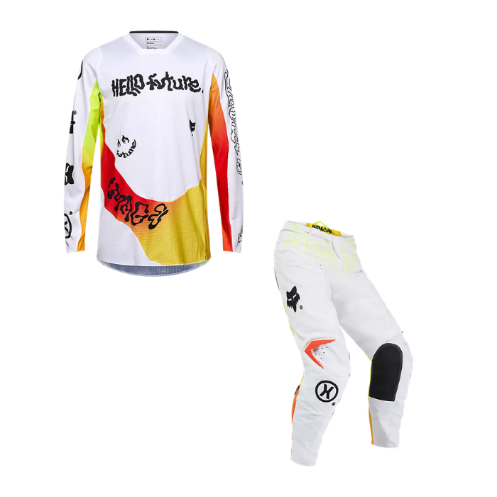 FOX 180 HELLO FUTURE KIT COMBO WHT