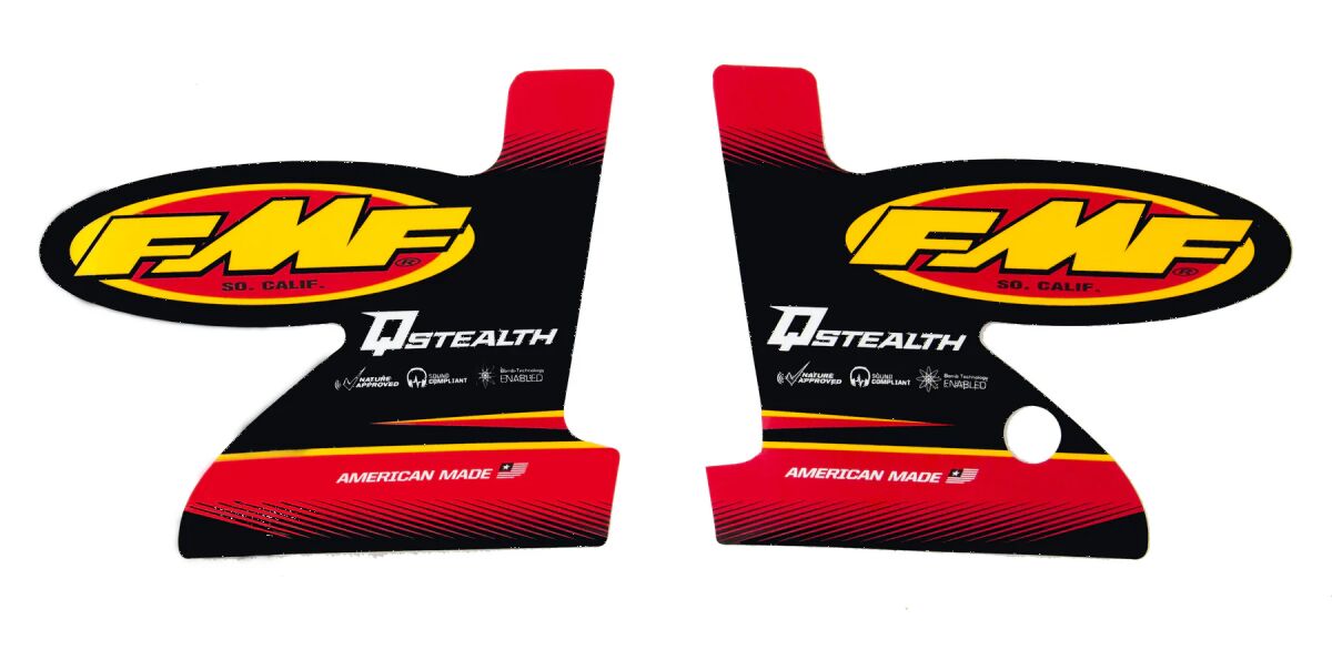 FMF Q STEALTH DECAL REPL motocross exhaust performance