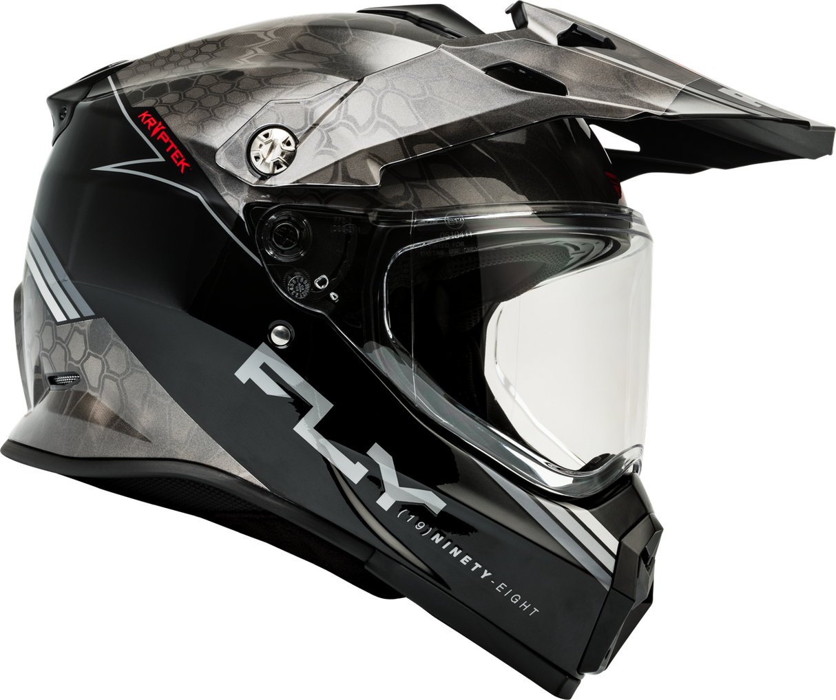 Kinetic Trekker Kryptek Helmet - Black/Grey/White