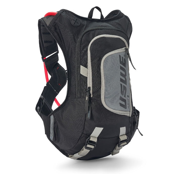 USWE RAW 8 HYDRATION BACKPACK - BLACK/GREY